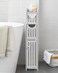 AOJEZOR Small Bathroom Storage Cabinet: No Drill for Narrow Space Renters