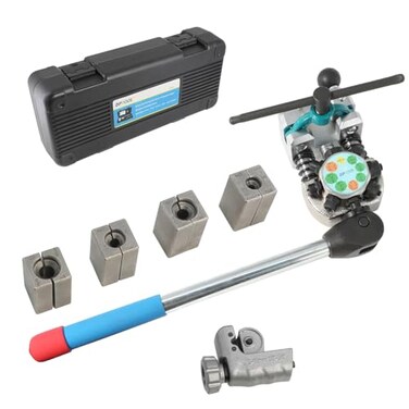 DPTOOL Brake Line Flaring Tool Kit for 45 Degree Single Double Bubble