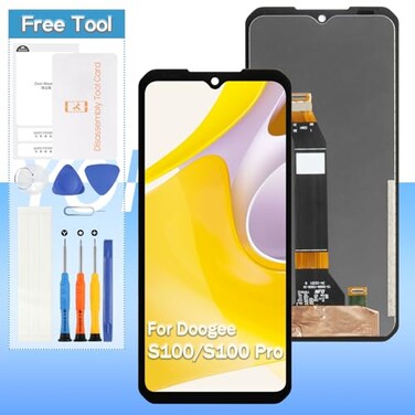 Yondista Screen Replacement for Doogee S100 / S100 Pro 6.58" LCD Display Touch Digitizer Assembly with Tools