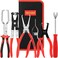 TOOLEAGUE 6Pcs Fuel Line Pliers Set for Auto Maintenance with Storage Case