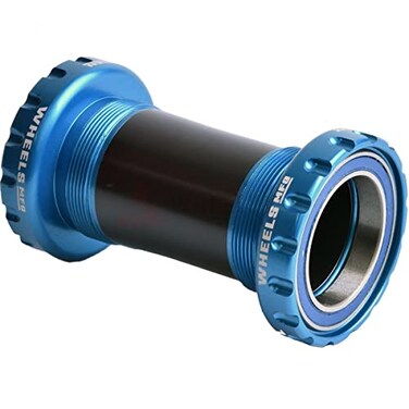 Wheels Manufacturing BSA English Threaded Bottom Bracket - Dub Spindle, ABEC-3 - Teal