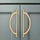 Amerdeco 10 Pack Champagne Bronze Cabinet Pulls 7.5 Inch(192MMHole Centers Kitchen Cabinet Handles Hardware Kitchen Handles for Cabinets Cupboard Handles Drawer Pulls ZH0027