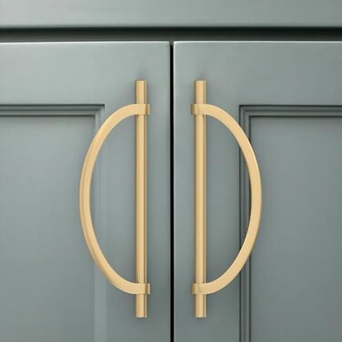Amerdeco 10 Pack Champagne Bronze Cabinet Pulls 7.5 Inch(192MMHole Centers Kitchen Cabinet Handles Hardware Kitchen Handles for Cabinets Cupboard Handles Drawer Pulls ZH0027