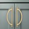 Amerdeco 10 Pack Champagne Bronze Cabinet Pulls 7.5 Inch(192MMHole Centers Kitchen Cabinet Handles Hardware Kitchen Handles for Cabinets Cupboard Handles Drawer Pulls ZH0027