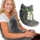 AbleUplift Rotator Cuff Pillow Side-Sleeper Shoulder Arm Support, Washable Cover, Gray