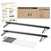 BATODA 24" Floating Shelf Bracket 2 Pcs,Hidden Bracket for Floating Shelves