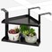 Olpchee 11 Inch 2-Tier Hanging Cubicle Shelf with Adjustable Hooks, Metal Organizer
