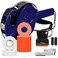Perco Price Gun 1-Line Kit with 2 White, 4 Red Rolls, ClipInk Rollers