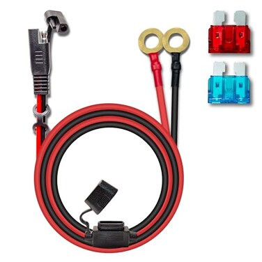 BFXM 16AWG 2FT SAE Connector Extension Cables with 1015A Fuse