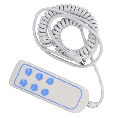 Eujgoov Lifting Bed Controller, Hospital Bed Remote Control 6 Button Remote Hand Control Controller with 8 Pin Plug Replacement Chair or Power Recliner Hand Control Compatible with Pen