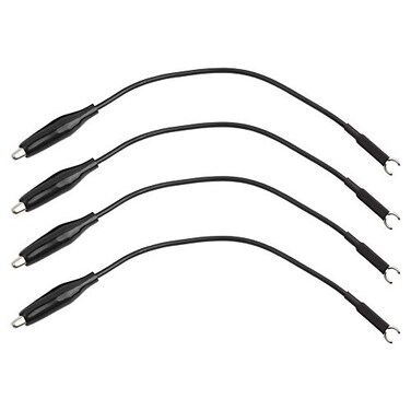 GOWENIC 4Pcs Oscilloscope Probe Accessories Ground Wire Cable with Clip Oscilloscope Accessories