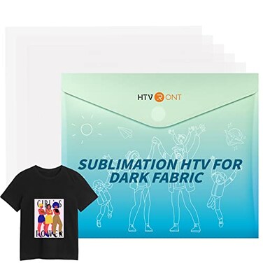 HTVRONT Sublimation HTV Sheets for Cotton Fabric - Matte, 12x10'', 5 Pack