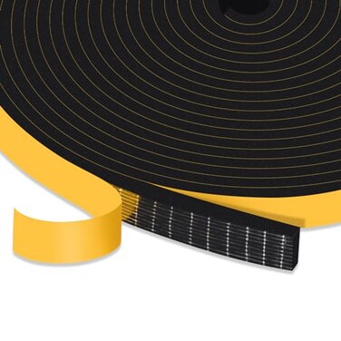 Trisiki Thin Low Profile Foam Seal for WindowsSmall Gaps, 98Ft Bulk Pack