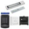YUHANUS Door Access Control System RFID Keypad 600lb Electric Magnetic Door Lock Kit with Exit Button