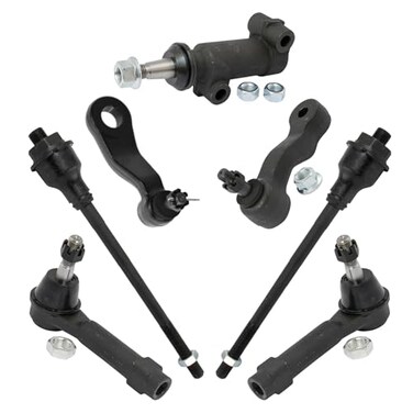 TRQ Front Steering Kit Idler Arm Idler Arm Bracket Assembly Pitman Tie Rod