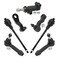 TRQ Front Steering Kit Idler Arm Idler Arm Bracket Assembly Pitman Tie Rod