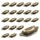 suiwotin 20pcs Antique Bronze Cup Drawer Pulls, Bin Cup Pulls Knobs