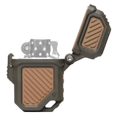 Thyrm PyroVault 2.0 Lighter Armor Compatible with Zippo Insert, CoyoteGrn