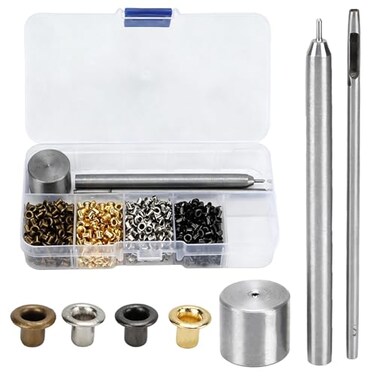 Chazcool Grommets 800 PCS 2mm Grommet Kit with 3 PCS Install Tool and Storage Box
