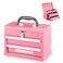 WORKPRO Portable Mini Metal Tool Box with 2 Drawers