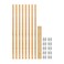 REV-A-SHELF (8stackable 27-¼” x 7/8” Wood Pilaster System Uprights - 5 Pilaster hdw sets