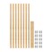 REV-A-SHELF (8stackable 27-¼” x 7/8” Wood Pilaster System Uprights - 5 Pilaster hdw sets