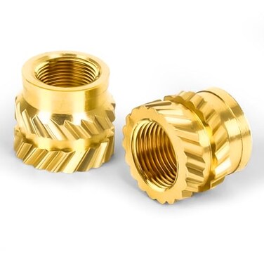 MewuDecor M3 Threaded Inserts, M3 x 4mm x 5mm Metric knurled Nuts, 100 PCS