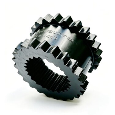 Velodi 8JE Flexible Coupling Elastomer 2.5" L 5.06" OD 1135in-lbs Torque