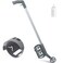 Zonon 1 Pack Wheeled Marking Wand for Line Paint Spray Side Push, Grey
