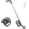Zonon 1 Pack Wheeled Marking Wand for Line Paint Spray Side Push, Grey