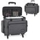 ITHWIU Sewing Machine Case with Wheels, Universal Rolling Trolley Tote with Shoulder StrapMultiple Storage Pockets Compatible with Most Standard Singer, Brother, Janome, Grey