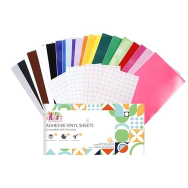 UCEC 27 Pcs 5.5x12in Smart Vinyl Removable Compatible with Cricut Joy/Joy 2