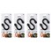 Nite Ize Gear Tie Bendable S-Hook - Utility S-Hook for Hanging - Bendable Rubber Hook Cable - Strong Hook for Closets, GaragesMore - Tough Rubber Shell with Flexible Wire - Black (4 Pack