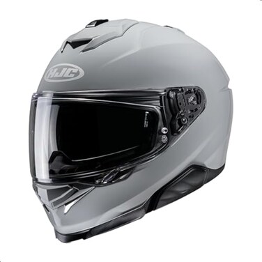 HJC i71 Solid Full Face Motorcycle Helmet with HJ-38 Pinlock Shield, DOT Approved (N Gray, Small