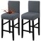Fuloon Waterproof Barstool Covers Chair Slipcovers, Grey, 2 Pack