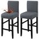 Fuloon Waterproof Barstool Covers Chair Slipcovers, Grey, 2 Pack