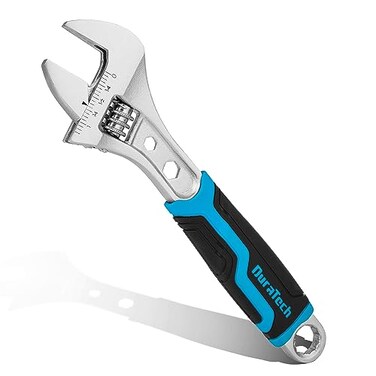 DURATECH 8 Inch Adjustable Wrench, 3-in-1 Spanner