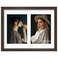 DUENPY 8.5x11 Double Frame For 2 5x7 Photos Walnut