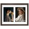 DUENPY 8.5x11 Double Frame For 2 5x7 Photos Walnut