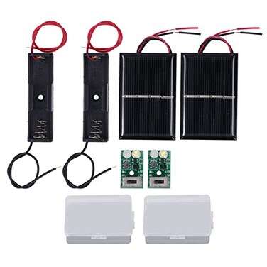 Hilitand Solar Light Control Panel Kit 1.2V Solar Light Control Board Charging PCB Solar Lawn Lamp Control Board Set with Instruction Manual