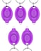 Uniclife 5 Pack Mini UV LED Keychain Flashlight Purple Light