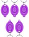 Uniclife 5 Pack Mini UV LED Keychain Flashlight Purple Light