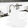MOONFUN 10-Sheet Thick Peel and Stick Kitchen Backsplash Tiles(White,12"×12