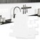 MOONFUN 10-Sheet Thick Peel and Stick Kitchen Backsplash Tiles(White,12"×12