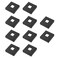 Antrader 1/2" Square Baluster Flat Base Shoe,Satin Black,10Pcs
