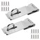 Moicstiy 2Pcs 3 Inch Door Locks Hasp Latch, Silver