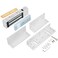 NCLTHS Mag Lock 1200LBS Holding Force Electromagnetic Commercial Lock 12V Fail Safe NC Mode for Access Control System with Aluminum LZ Brackets