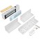 NCLTHS Mag Lock 1200LBS Holding Force Electromagnetic Commercial Lock 12V Fail Safe NC Mode for Access Control System with Aluminum LZ Brackets