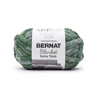 Bernat Blanket Extra Thick Chunky Yarn for Crocheting, Underbrush