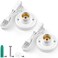 Yexiya 2 Pcs Plug-in Light Socket with on off Switch E26/E27